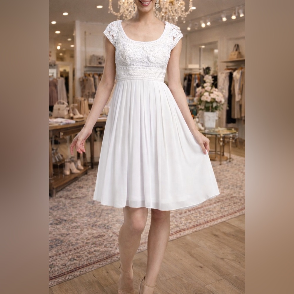 SUE WONG Embellished Fit & Flare Dress 
~ NWT